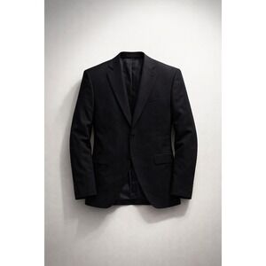 Mantoni Mens Black Super 140S Suit Jacket Blazer 44R Quiet Luxury Tailored Wool